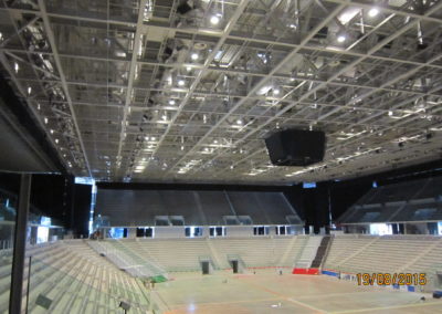 Copertura indoor del PalaAlpitour di Torino