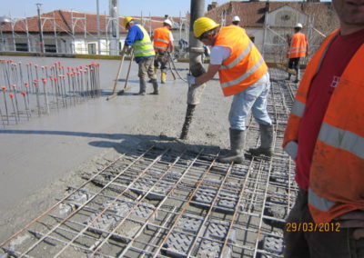 Palazzina Uffici One Martini - Solai: seconda fase di getto (pomeriggio)