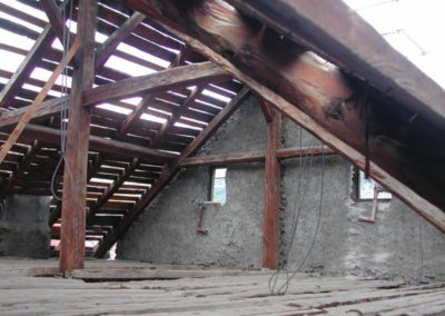 Maison du Village - La copertura prima dell'intervento