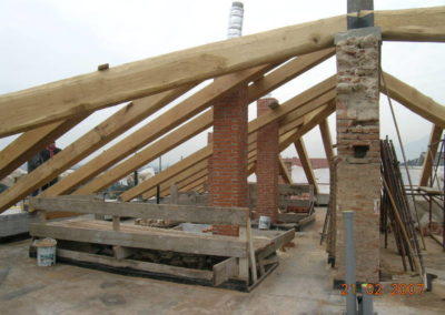 Villa Giovine - Nuovi tetti in legno