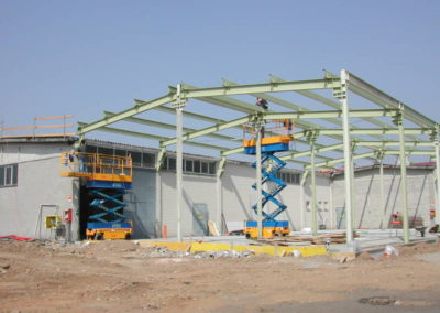 Supermercato GS di Lonate Pozzolo VA - Montaggio carpenteria