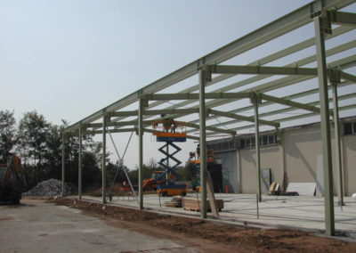 Supermercato GS di Lonate Pozzolo VA - Montaggio carpenteria